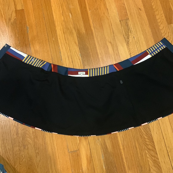 SUNO Color-block Wrap/Asymmetrical Button Close Skirt, Size 10 - Picture 8 of 8